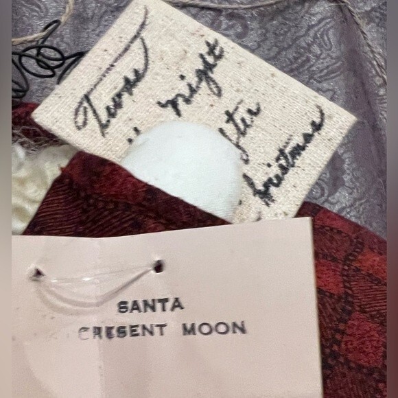 Vintage Santa Christmas Decoration Ozark Mountain Storybook Santa Crescent Moon - Picture 8 of 14